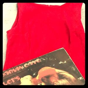 Suede Little Red Dress